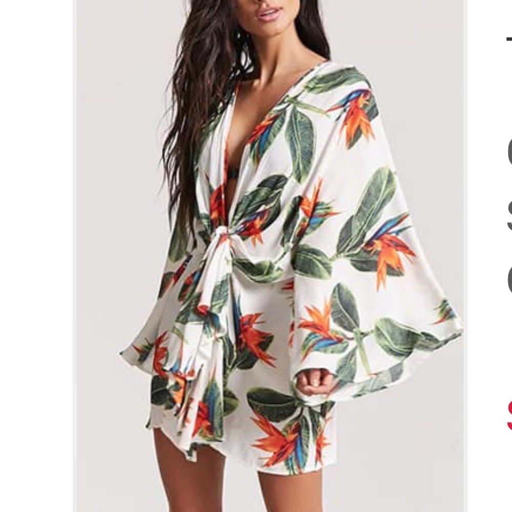 NEW Tropical Floral Swim Cover-Up